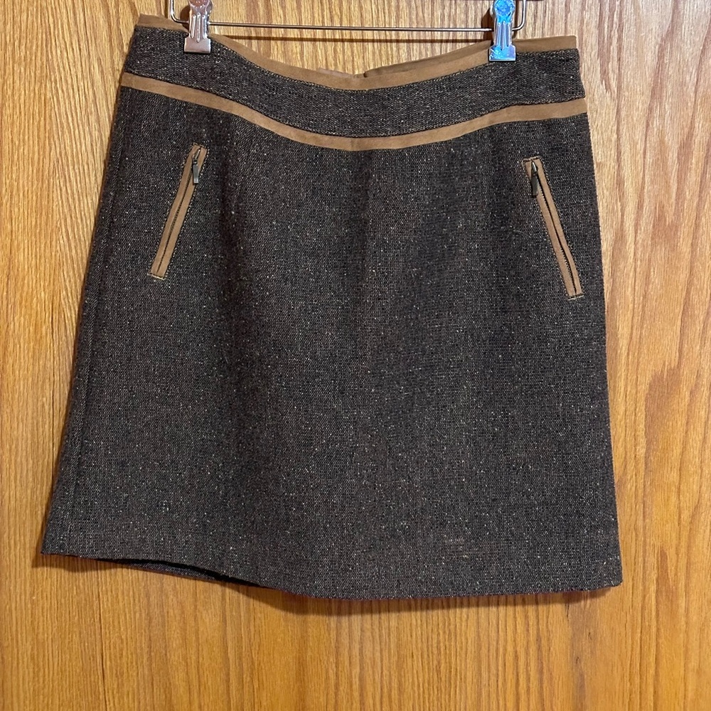 Bob Timberlake Women chocolate‎ Brown Straight Pencil Casual Knee Length Sz 10